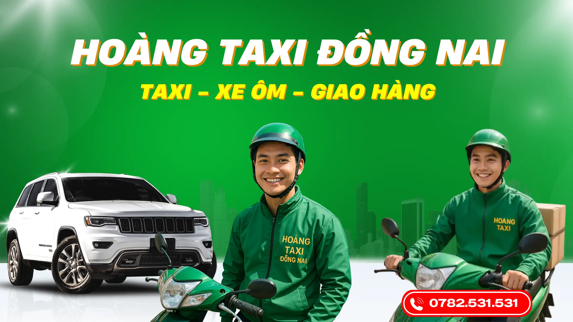 Hoàng taxi Đồng Nai, Taxi liên tỉnh miền Nam, đặt taxi, xe ôm, grab, giao hàng nhanh chóng